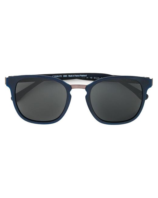 Cerruti 1881 Oversized-Sonnenbrille mit Logo in Blue für Herren