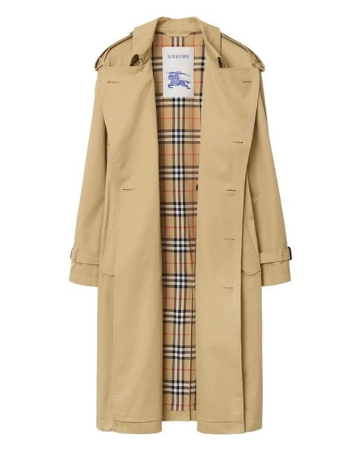 メンズ Burberry ギャバジン トレンチコート Natural