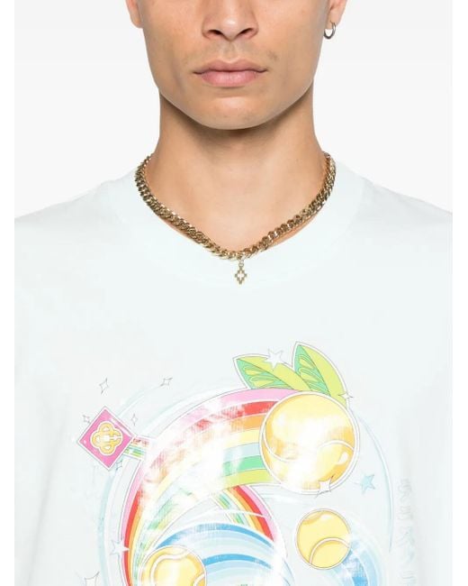 メンズ Casablanca グラフィック Tシャツ White
