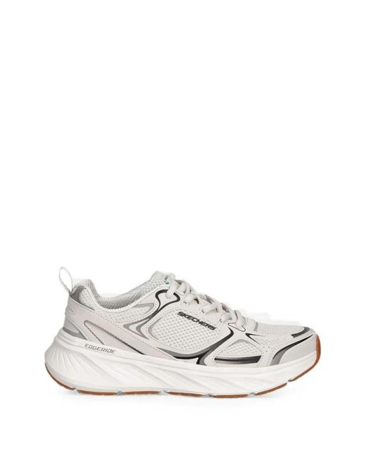 Skechers White Edgeride Panelled Sneakers for men