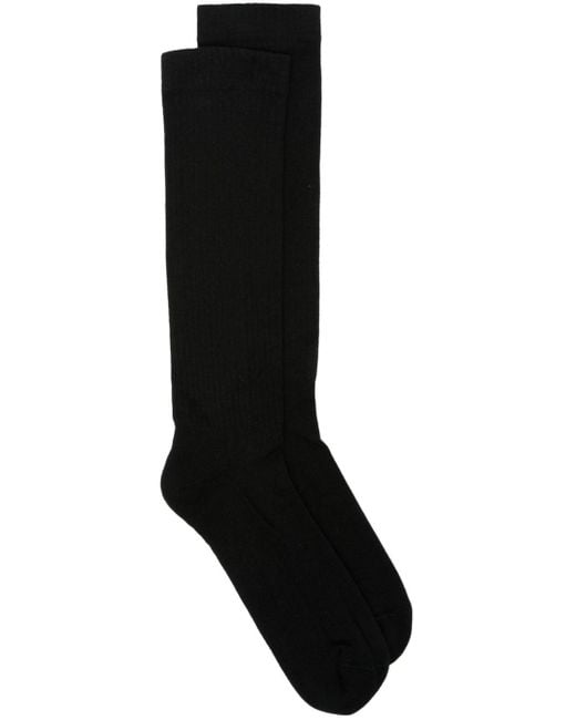 Rick Owens Black Lido Knee-high Socks for men