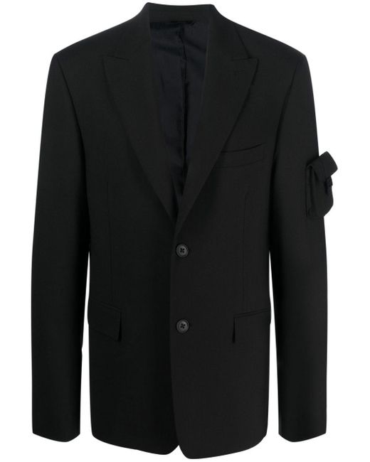Fendi Black Baguette Pocket-detail Blazer for men