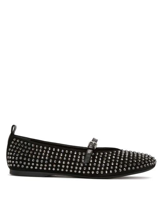 J.W. Anderson Black Crystal-Embellished Ballet Flats