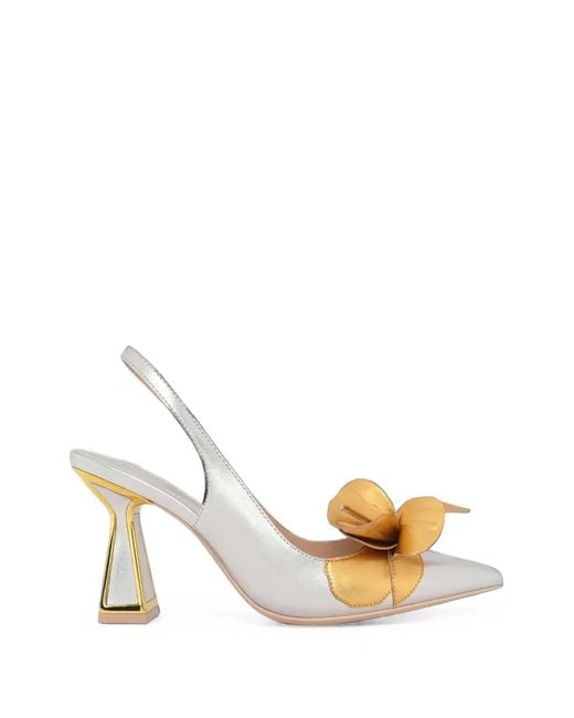 Kat Maconie Black Escarpins Henni À Bride Arrière Et Ornements