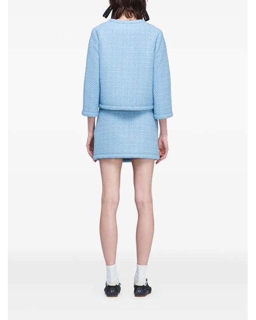 Marc Jacobs Blue Veste Pop J En Tweed