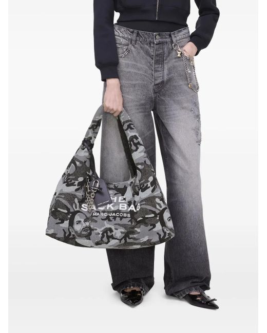 Marc Jacobs Black The Marc Camo Sack Bag