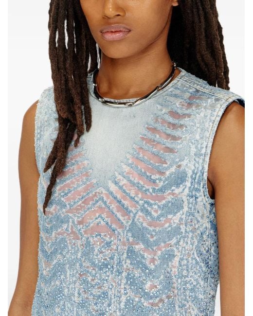 DIESEL Blue Mini Dress