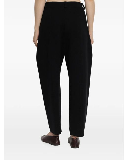 Lisa Yang Black Wrenda Belt-Loops Trousers
