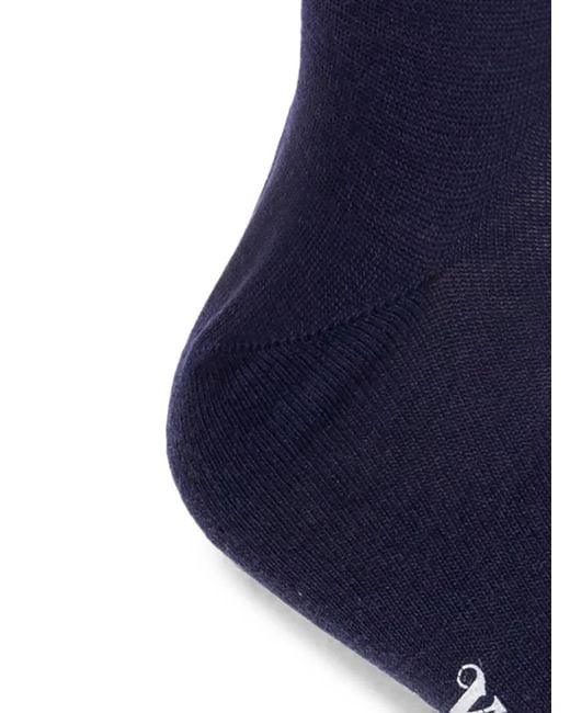 Vivienne Westwood Blue Orb Logo-Embelishment Socks