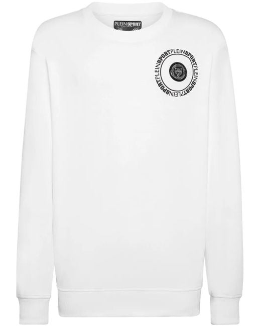 Philipp Plein White Carbon Tiger Sweatshirt for men
