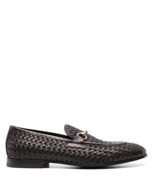 Scarosso Black Alessandro Leather Loafers for men