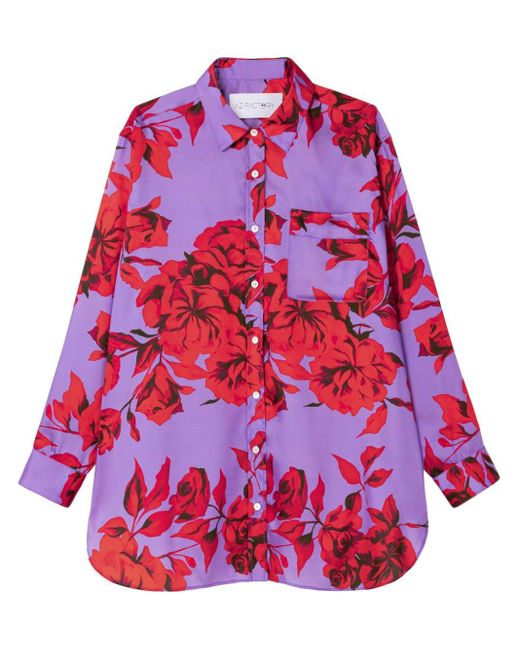 Camisa con estampado Hibiscus AZ FACTORY de color Red