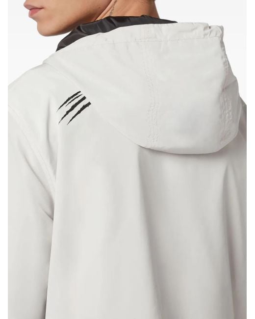 Philipp Plein White Nylon Windbreaker for men