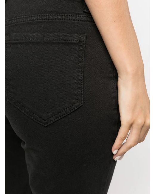P.A.R.O.S.H. Black Skinny Jeans With Classic Five-Pocket Design