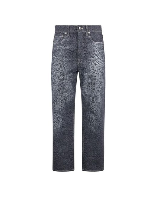 Roberto Cavalli Blue Baby Jaguar Straight-Leg Jeans for men
