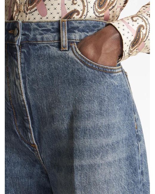 Etro Flared Jeans in het Blue