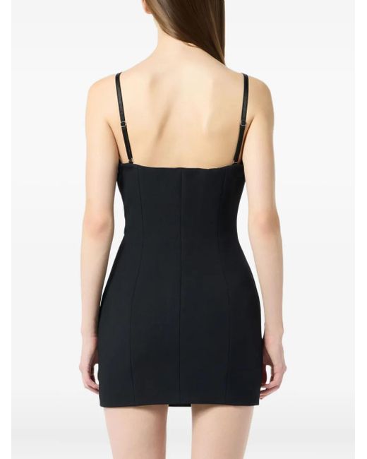 Blumarine ロゴ ミニドレス Black