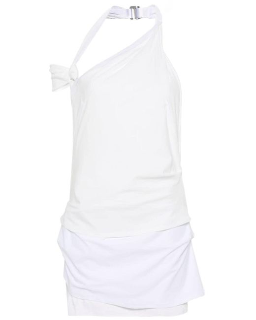 Vestido corto asimétrico de x Jacquemus Nike de color White