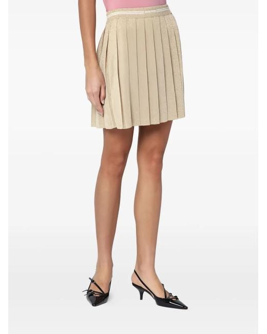 Miu Miu Natural Minijupe Plissée