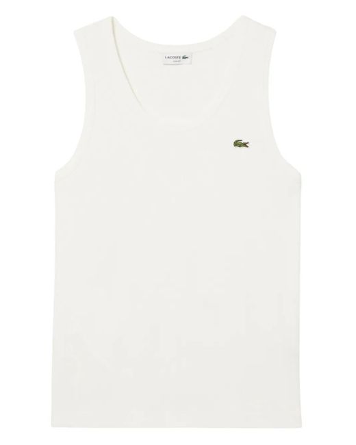 メンズ Lacoste ロゴ タンクトップ White