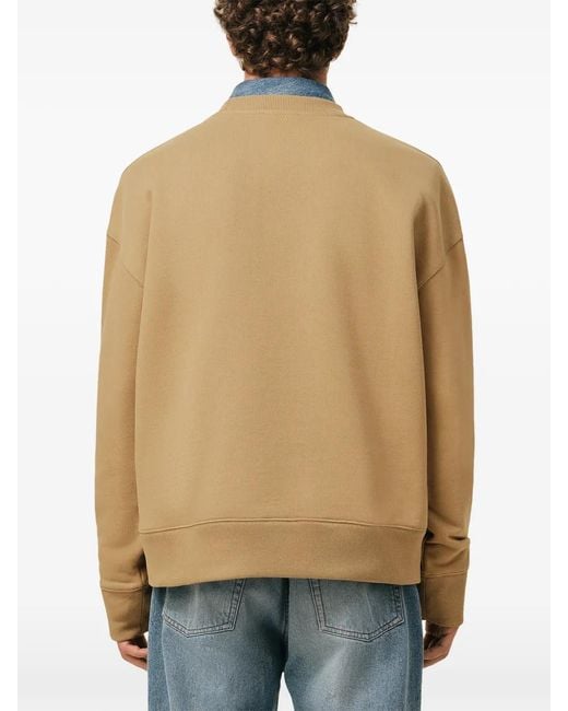 AMI Ami De Coeur Sweater Met Borduurwerk in het Natural