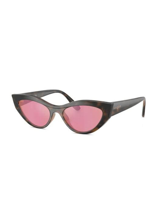 Vogue Eyewear Pink Cat-Eye Sunglasses