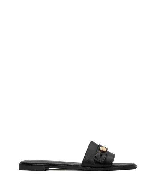 Tory Burch White Romy Button Slide Slide