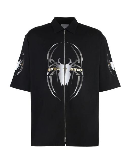 Vetements Black Spider Shirt for men