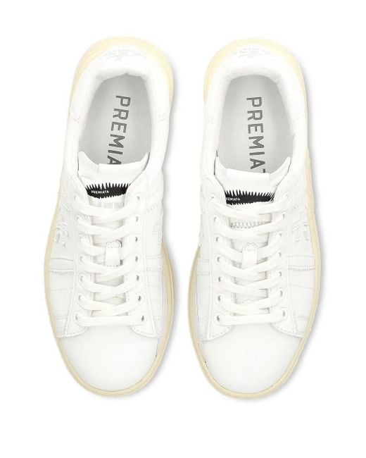 Premiata White Russell Sneakers