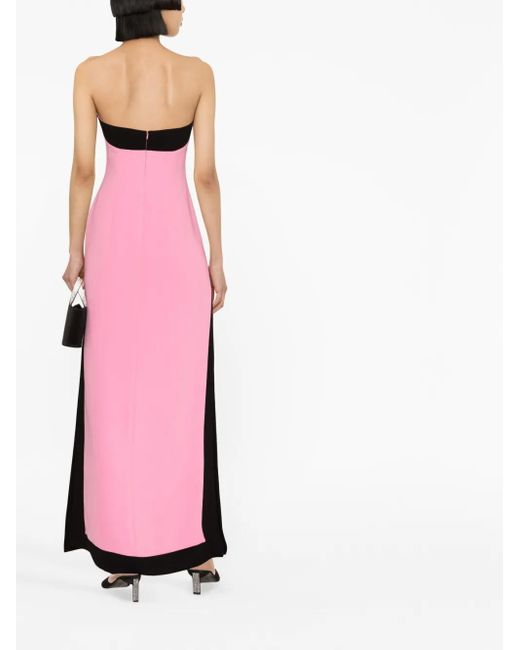 V:PM ATELIER Pink Opal Colourblock Gown