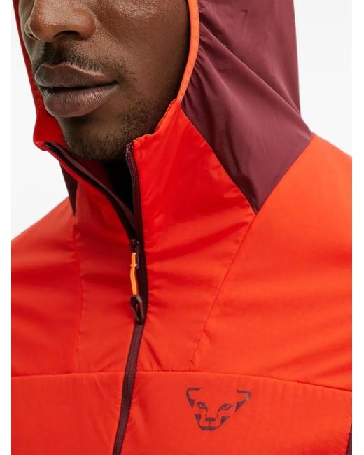Dynafit Red Traverse Hooded Two-Tone Performance Jacket for men