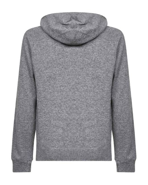 Mc2 Saint Barth Gray Drawstring Hoodie for men