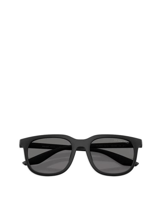 Prada Sonnenbrille Mit Eckigem Gestell in Gray für Herren