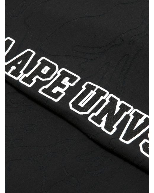 Aape By A Bathing Ape Black Logo-Detail Shorts for men