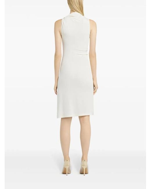 Courreges Gedrapeerde Mini-Jurk in het White
