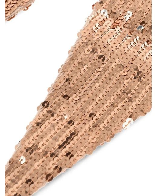DSquared² Natural Sequin-Embellished Scarf