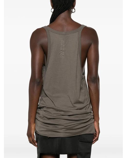 Rick Owens Brown Pony Tank Top