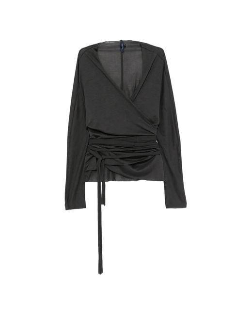 Soeur Black Luth Reversible Wrap Top