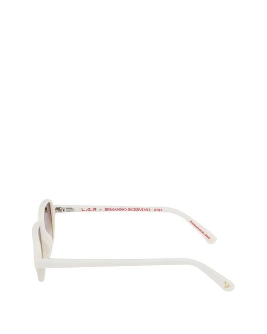 Ermanno Scervino White Marrakech Sunglasses