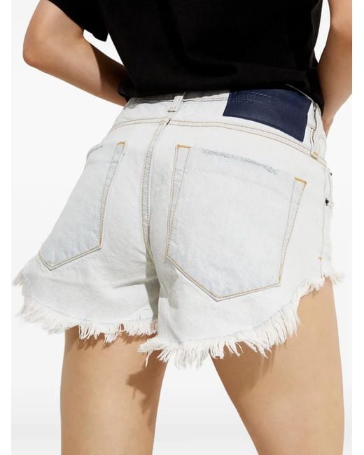 One Teaspoon Black Frayed Shorts