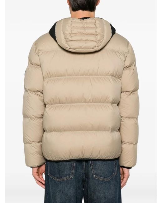 Moncler Natural Logo-Patch Padded Jacket for men