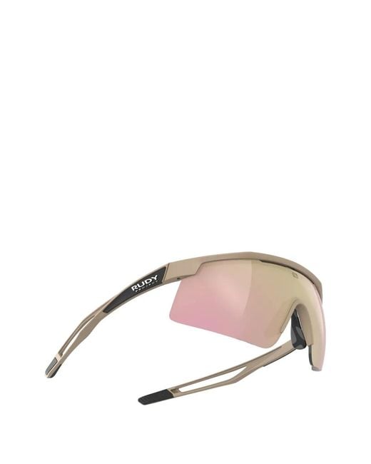 Rudy Project Pink Geometic-Frame Sunglasses