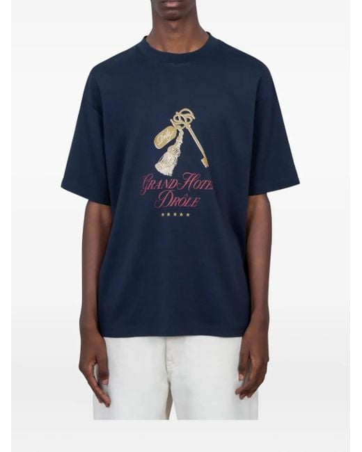 Camiseta con llave estampada sunflower de hombre de color Blue