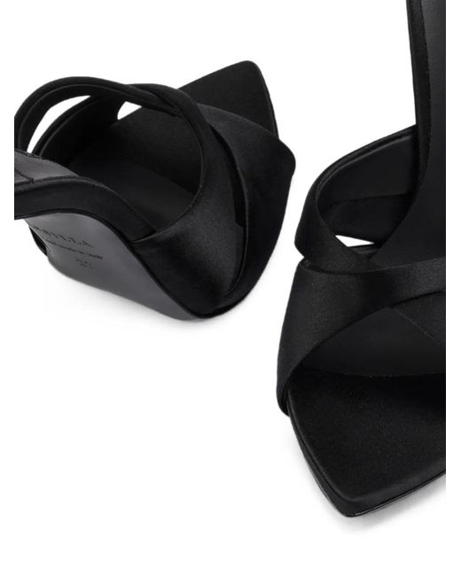 Le Silla Black Shirley Twist-Detail Sandals
