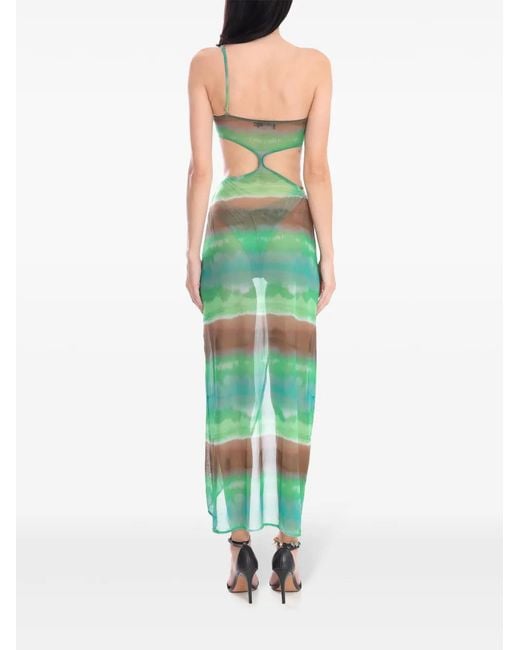 Amir Slama Green X Jade Picon Tulle Maxi Dress