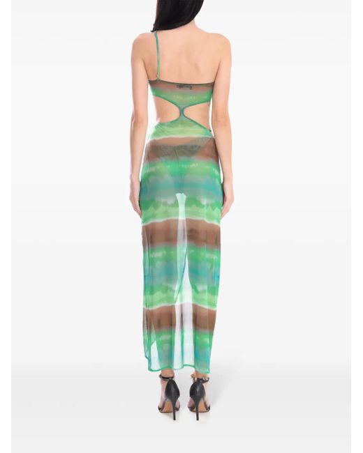 Amir Slama Green Tulle Maxi Dress