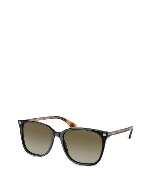 Polo Ralph Lauren Metallic Square-Frame Gradient-Lens Sunglasses