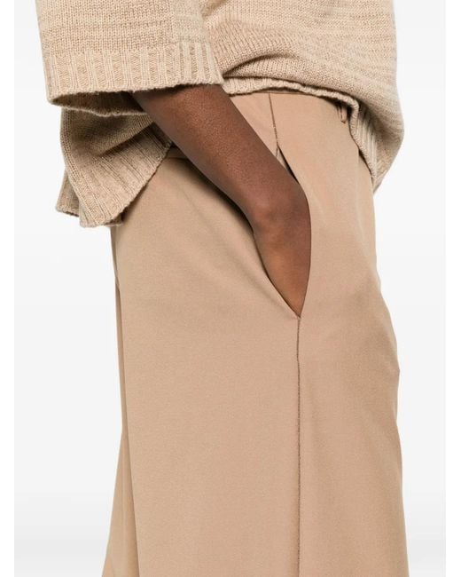 Fabiana Filippi White Wide-Leg Trousers