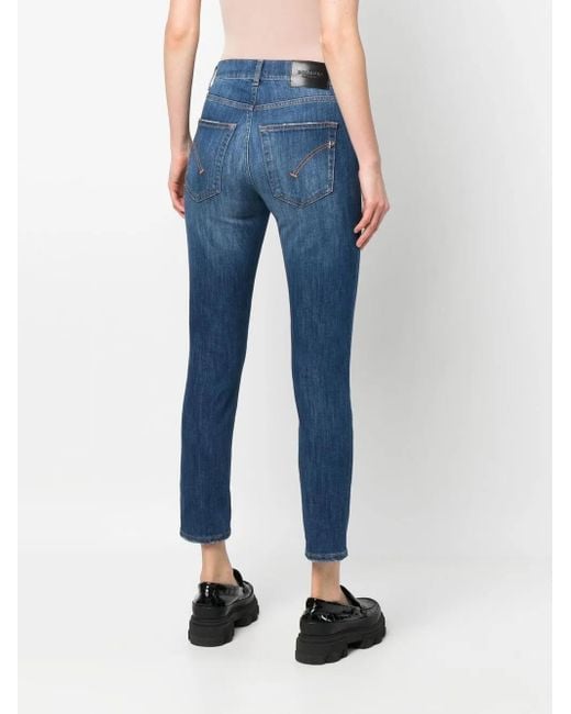 Dondup Cropped Jeans in het Blue