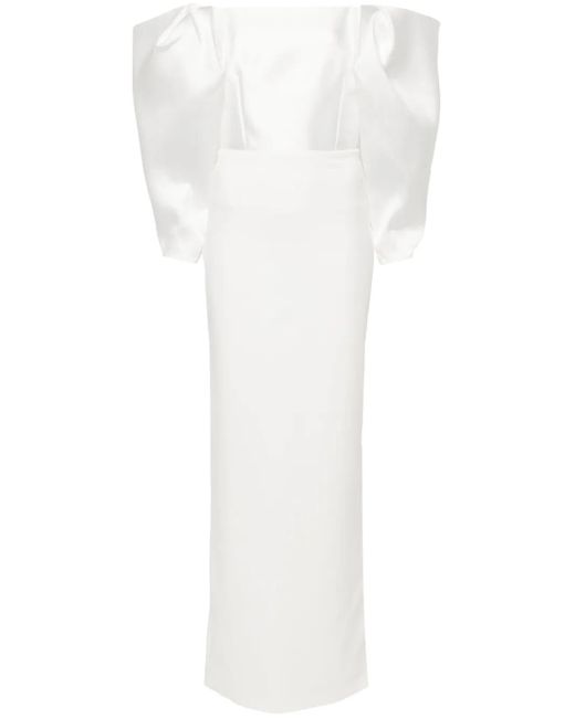 Solace London White Melina Maxi Dress